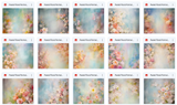 Grand Pastel Floral Portrait Background Bundle - Meg Bitton Productions