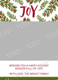 Joy Holiday Card Template