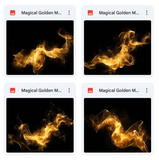 Magical Golden Magic Overlays