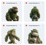 Magical Forest Monster Overlays
