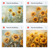 Magical Fine Art Sunflowers Textures