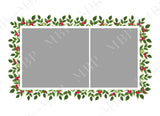 Monogram Christmas Card Template