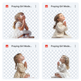 Magical Praying Girl Model Overlays