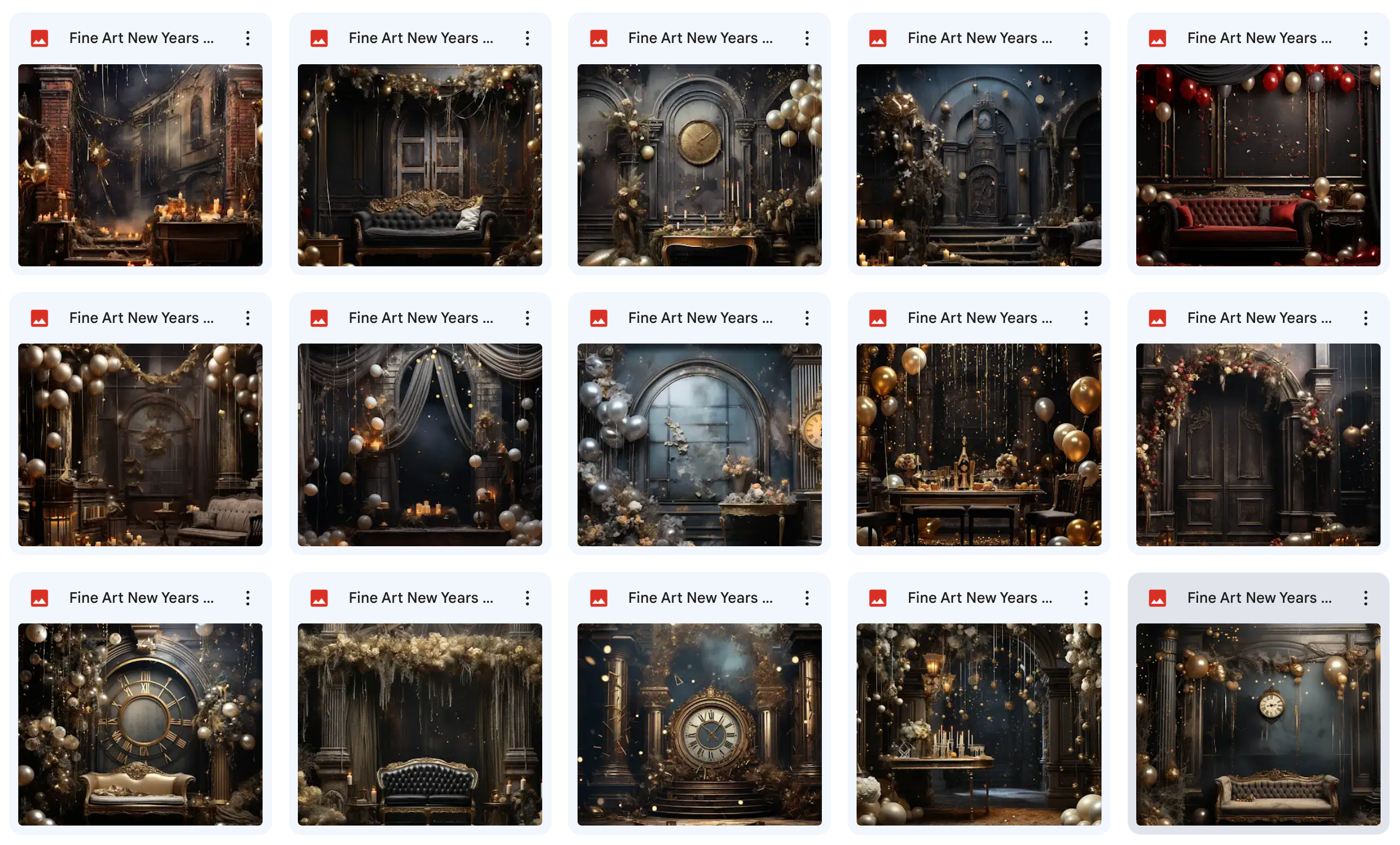 Ultimate Fine Art New Years Background Bundle - Meg Bitton Productions