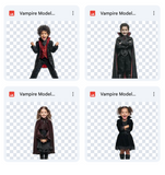 Magical Vampire Model Overlays