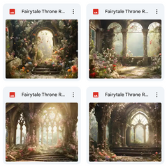 Fairytale Throne Room Background Bundle