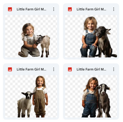 Magical Little Farm Girl Model Overlays
