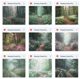 Dreamy Forest Path Background Bundle