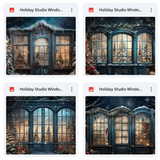 Holiday Studio Window Background Bundle