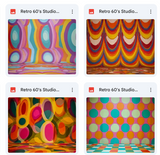 Retro 60's Studio Background Bundle