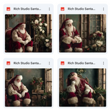 Rich Studio Santa Background Bundle