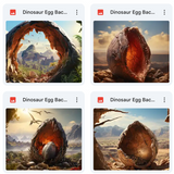 Dinosaur Egg Background Bundle