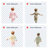 Magical Easter Walking Boy Model Overlays