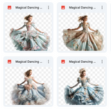 Magical Dancing Baroque Model Overlays