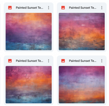 Magical Painted Sunset Textures