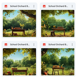 School Orchard Background Bundle