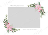 Pink Christmas Card Template #1