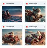 Santa's Flight Background Bundle
