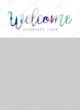 Boho Girl Announcement Template