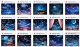 Ultimate Night Sky Portrait Background Bundle