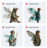Magical Dragonfly Rider Model Overlays