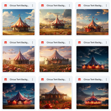 Ultimate Circus Tent Background Bundle