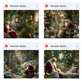 Summer Santa Background Bundle