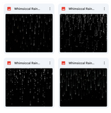 Magical Whimsical Rain Overlays