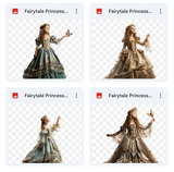 Magical Fairytale Princess Model Overlays