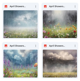 April Showers Background Bundle
