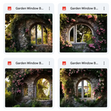 Garden Window Background Bundle