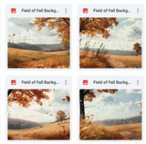 Fields of Fall Background Bundle