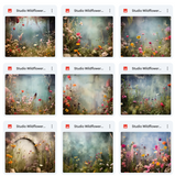 Ultimate Studio Wildflowers Background Bundle