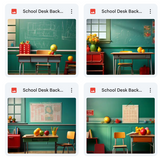 School Desk Background Bundle