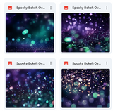 Magical Spooky Bokeh Overlays