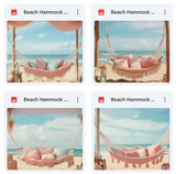 Beach Hammock Background Bundle