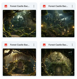 Forest Castle Background Bundle
