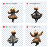 Magical Dancing Pumpkin Model Overlays