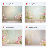 Spring Studio Background Bundle