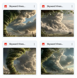 Skyward Vines Background Bundle