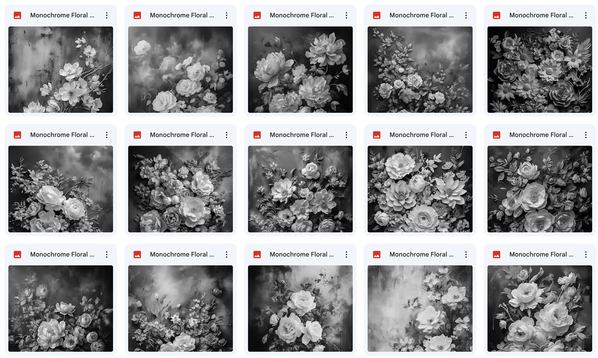 Ultimate Monochrome Floral Portrait Background Bundle - Meg Bitton Productions