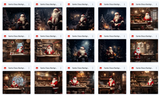 Ultimate Santa Claus Background Bundle - Meg Bitton Productions