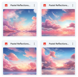 Pastel Reflection Background Bundle