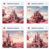 Valentine Castle Background Bundle