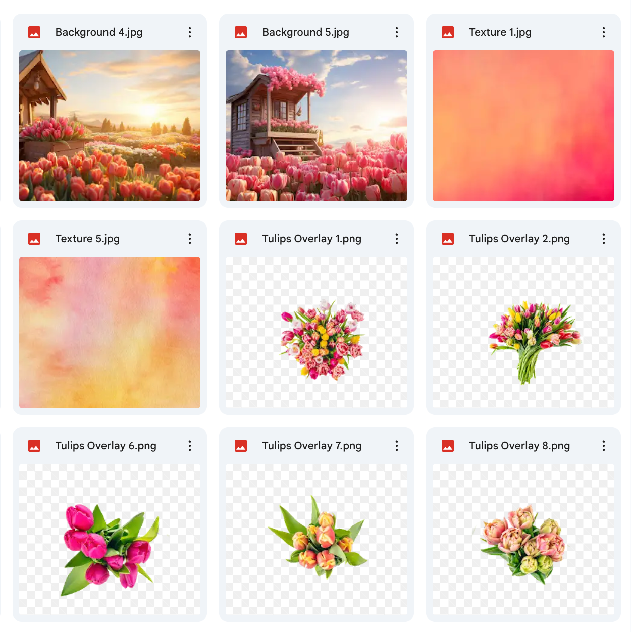 Spring Tulips Background, Overlays & Texture Bundle – Meg Bitton ...