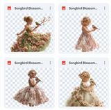 Magical Songbird Blossom Model Overlays