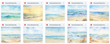 Illustrated Beach Asset Pack - Meg Bitton Productions