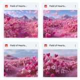 Field of Hearts Background Bundle