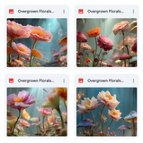 Overgrown Florals Background Bundle