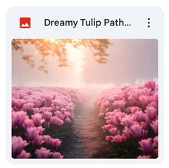 Dreamy Tulip Path Background Bundle